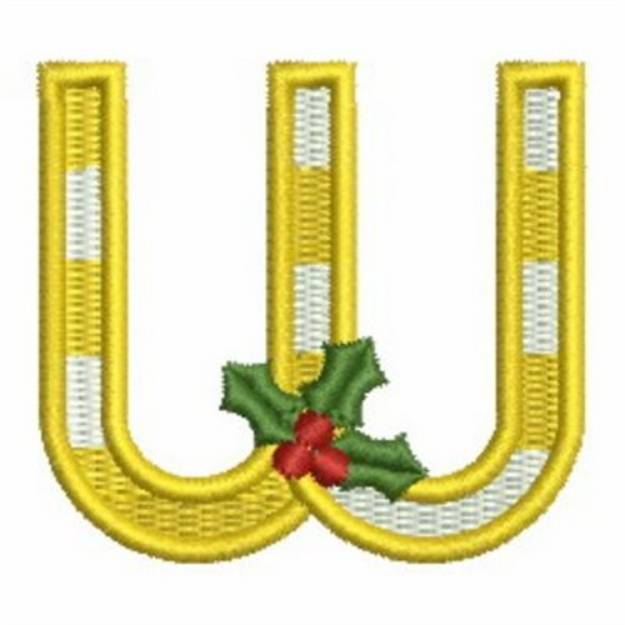 Picture of Christmas Alphabets Machine Embroidery Design