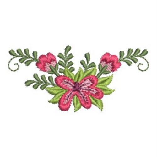 Heirloom Flower Border Machine Embroidery Design | Embroidery Library ...