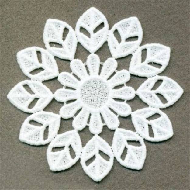 Picture of FSL Floral Doily Machine Embroidery Design