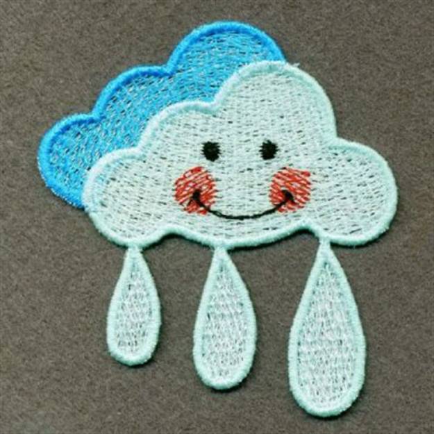 FSL Cloudy Raindrops Machine Embroidery Design | Embroidery Library at ...