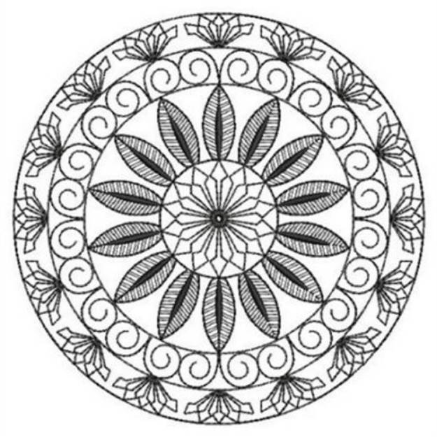 Picture of Pretty Blackwork Machine Embroidery Design