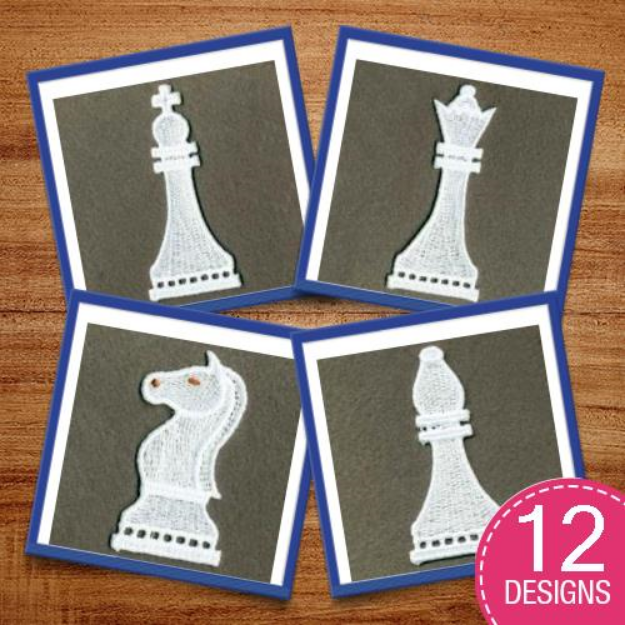 Picture of FSL Chess Embroidery Design Pack