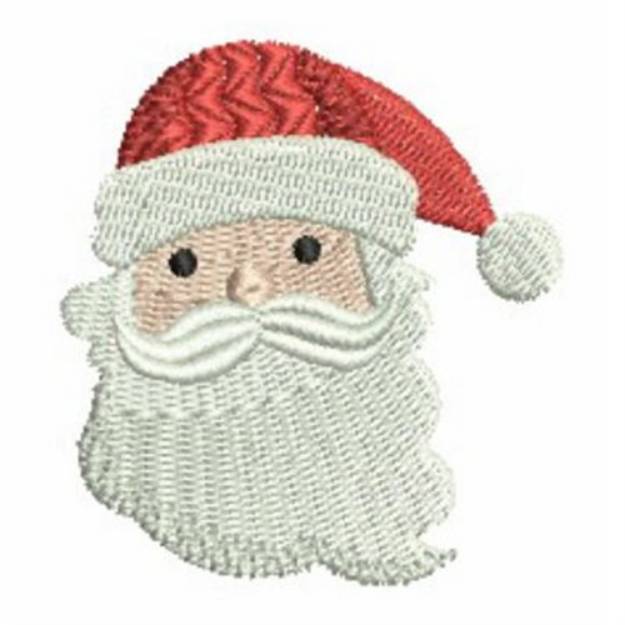 Picture of Christmas Santa Face Machine Embroidery Design