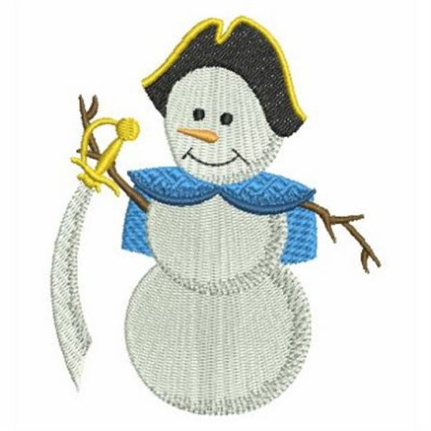 Picture of Pirate Snowman Machine Embroidery Design