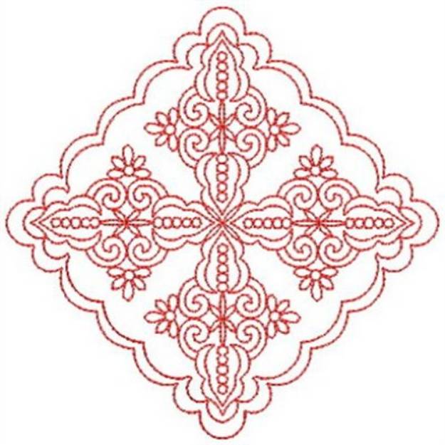 Antique Redwork Quilts Machine Embroidery Design | Embroidery Library ...