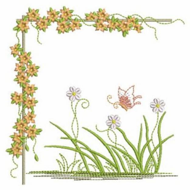 Picture of Flower Gardens Machine Embroidery Design
