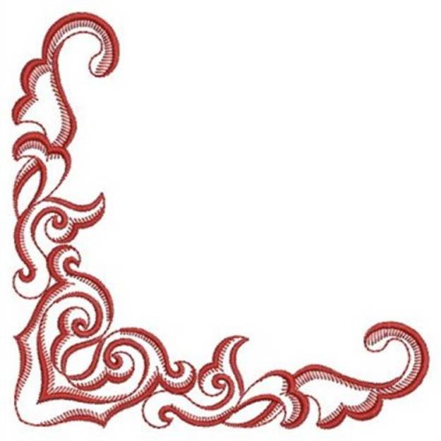 Picture of Redwork Swirl Machine Embroidery Design