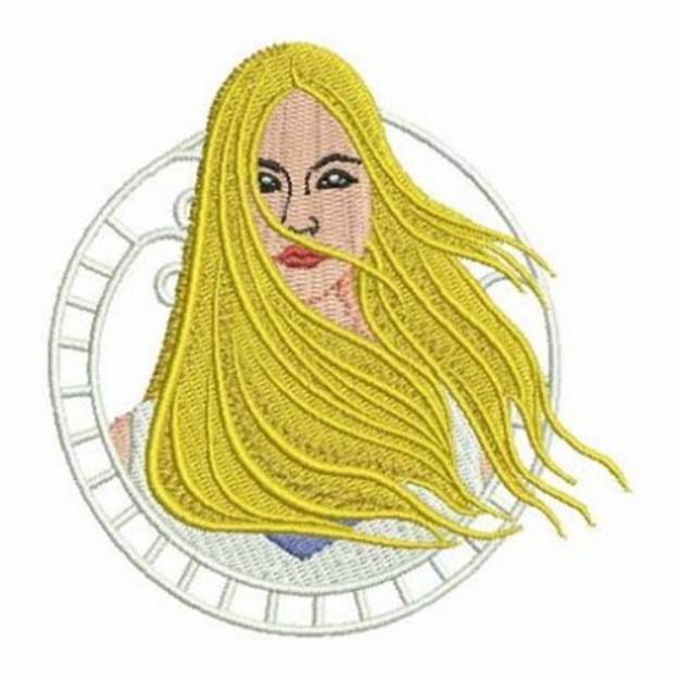 Picture of Blonde Circle Machine Embroidery Design