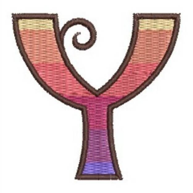 Picture of Gradient Y Machine Embroidery Design
