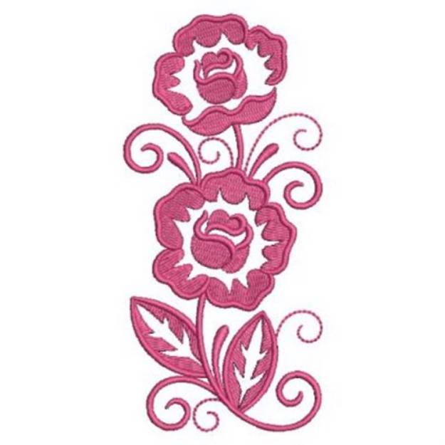 Picture of Border Roses Machine Embroidery Design