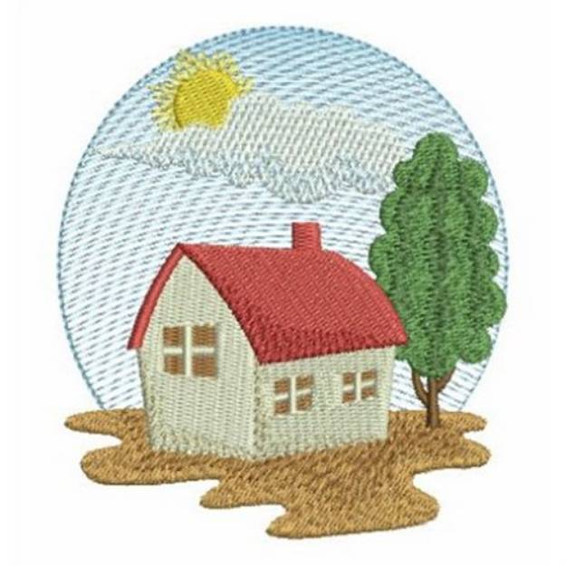 Picture of Farm Houes Machine Embroidery Design