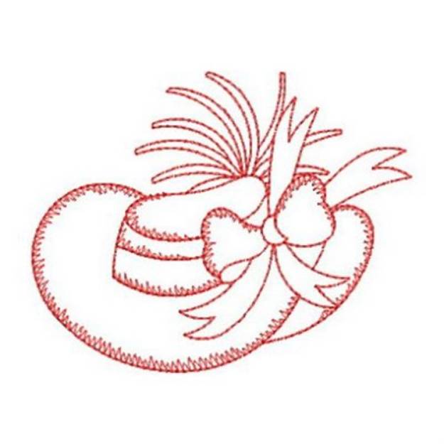 Redwork Bow Hat Machine Embroidery Design | Embroidery Library at ...