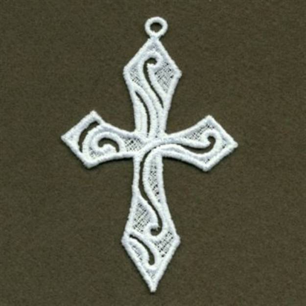 Picture of FSL Swirl Cross Machine Embroidery Design