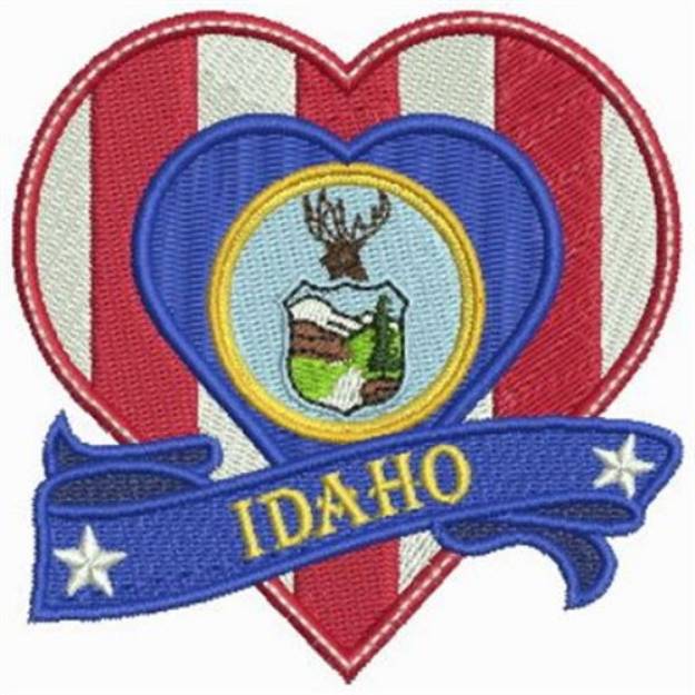 Picture of Patriotic Idaho Machine Embroidery Design