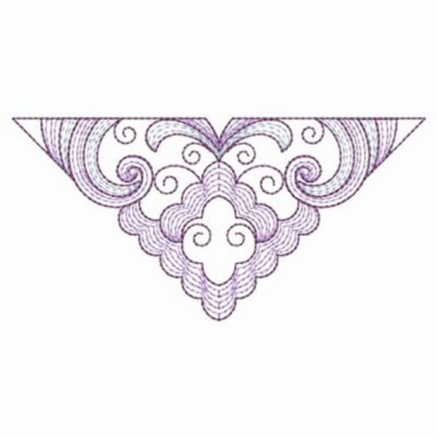 Picture of Swirled Triangle Machine Embroidery Design