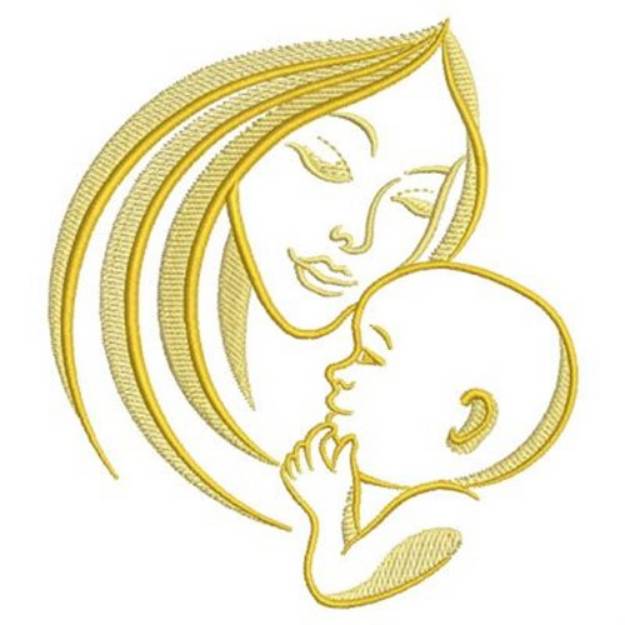 Picture of Mother And Baby Machine Embroidery Design