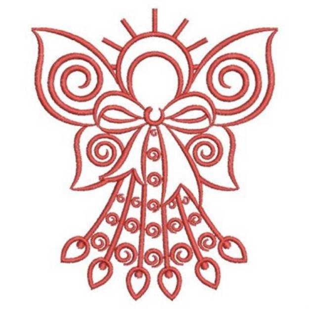 Filigree Wings Angel Machine Embroidery Design | Embroidery Library at ...