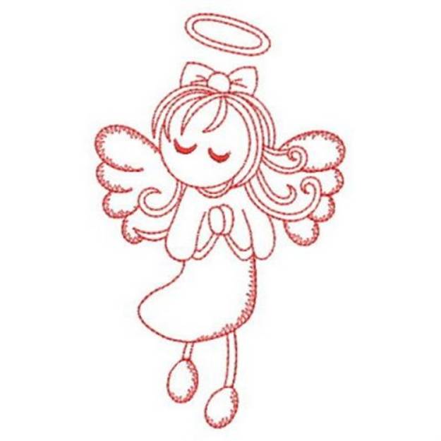 Redwork Angel Machine Embroidery Design | Embroidery Library at ...