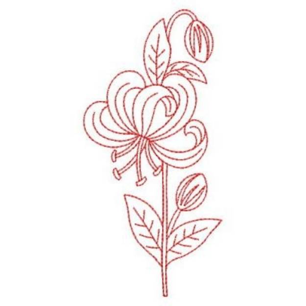 Decorative Flower Sketch Embroidery Design | Apex Embroidery Designs,  Monogram Fonts & Alphabets