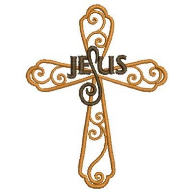 Picture of Jesus Cross Machine Embroidery Design