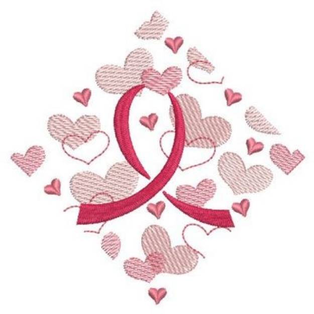 Fancy Pink Ribbon Machine Embroidery Design | Embroidery Library at ...