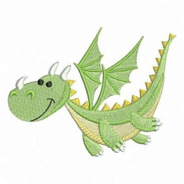 Cute Baby Dinosaur Machine Embroidery Design 