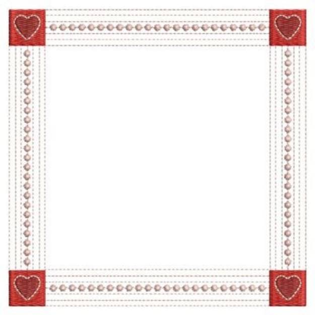 Picture of Heart Frame Machine Embroidery Design