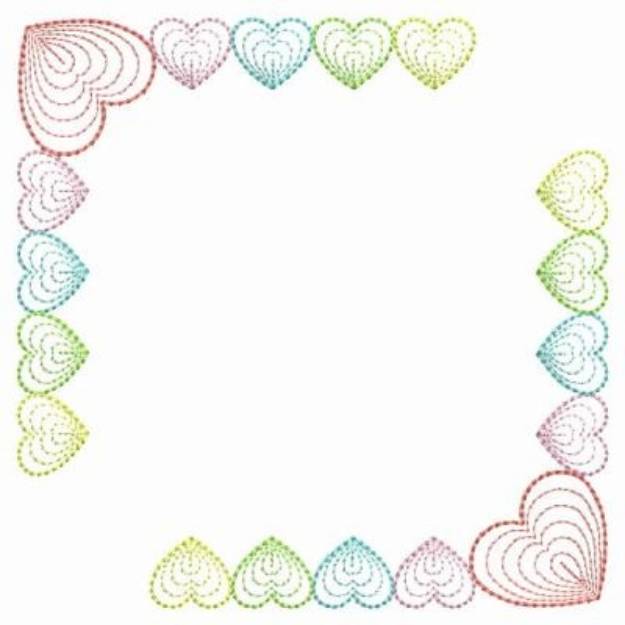 Picture of Heart Frame Machine Embroidery Design