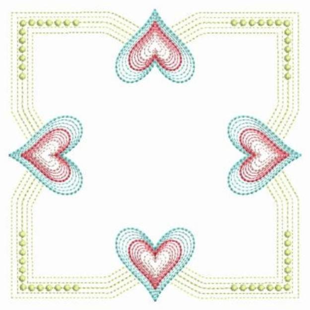 Picture of Heart Frame Machine Embroidery Design