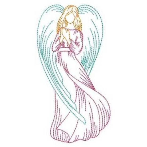 Praying Angel Machine Embroidery Design | Embroidery Library at ...