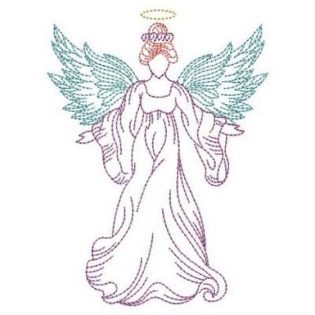 Angel With Butterfly Wing Machine Embroidery Design | Embroidery ...