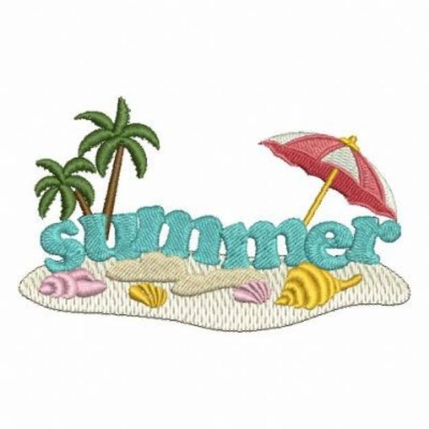 Picture of Summer Vacation Machine Embroidery Design