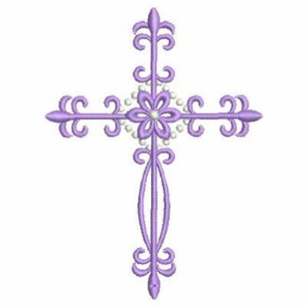 Religious Swirl Cross Machine Embroidery Design | Embroidery Library at ...