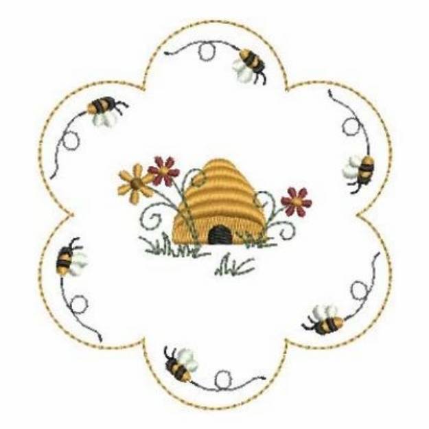 Picture of Bee Hive Machine Embroidery Design