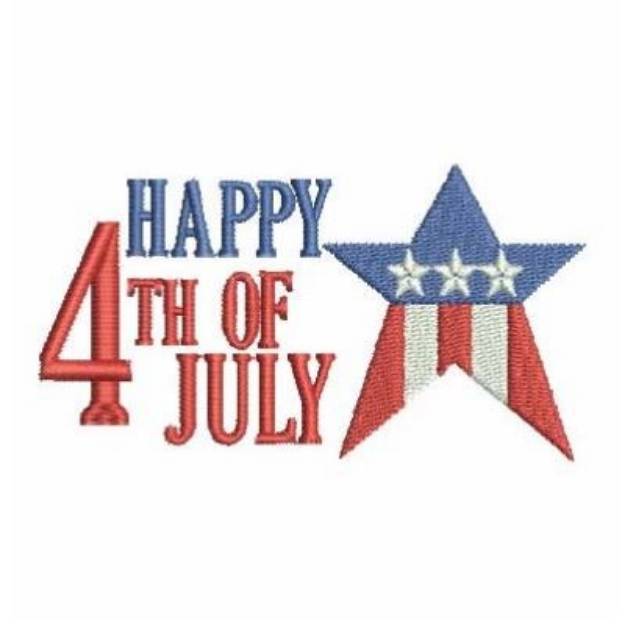 Happy 4th Of July Machine Embroidery Design | Embroidery Library At ...