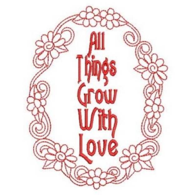 Picture of All Things Grow Machine Embroidery Design