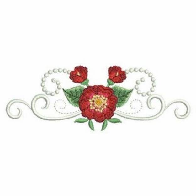 Picture of Rose Border Machine Embroidery Design