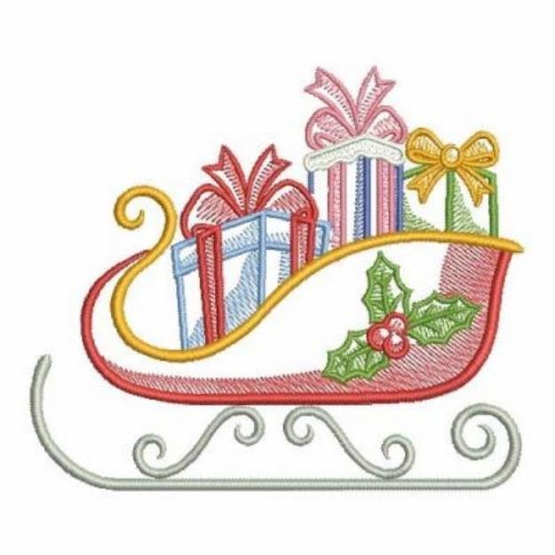 Picture of Christmas Sleigh Machine Embroidery Design