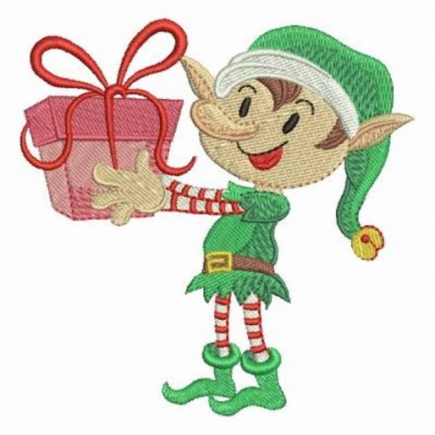 Picture of Christmas Elf Machine Embroidery Design