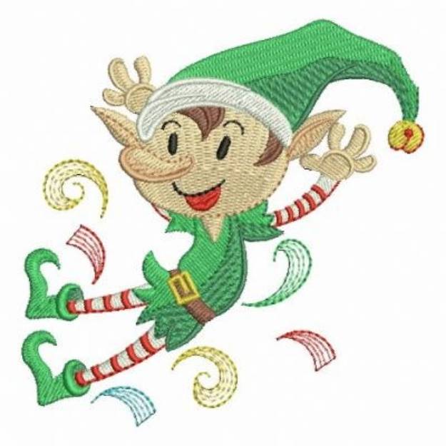 Picture of Christmas Elf Machine Embroidery Design