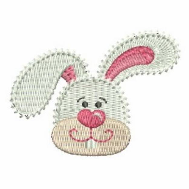 Picture of Cute Bunny Face Machine Embroidery Design