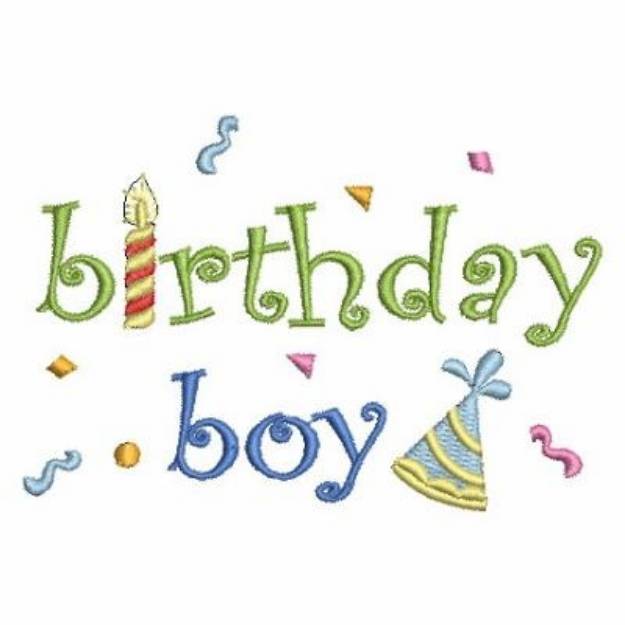 Picture of Birthday Decorations Machine Embroidery Design