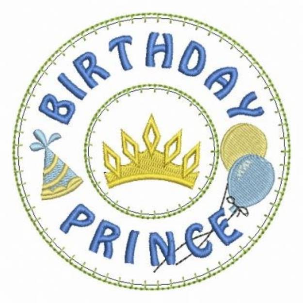 Picture of Birthday Boy Decoration Machine Embroidery Design