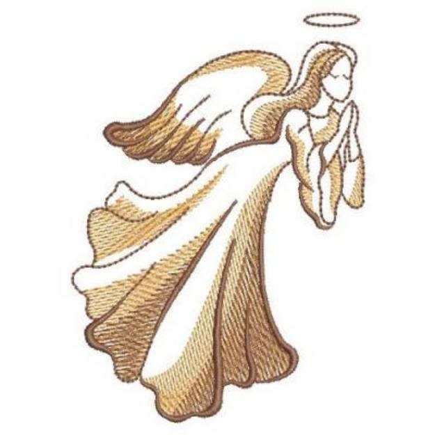 Sketched Angel Machine Embroidery Design Embroidery Library At