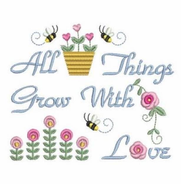 Picture of Things Grow Machine Embroidery Design