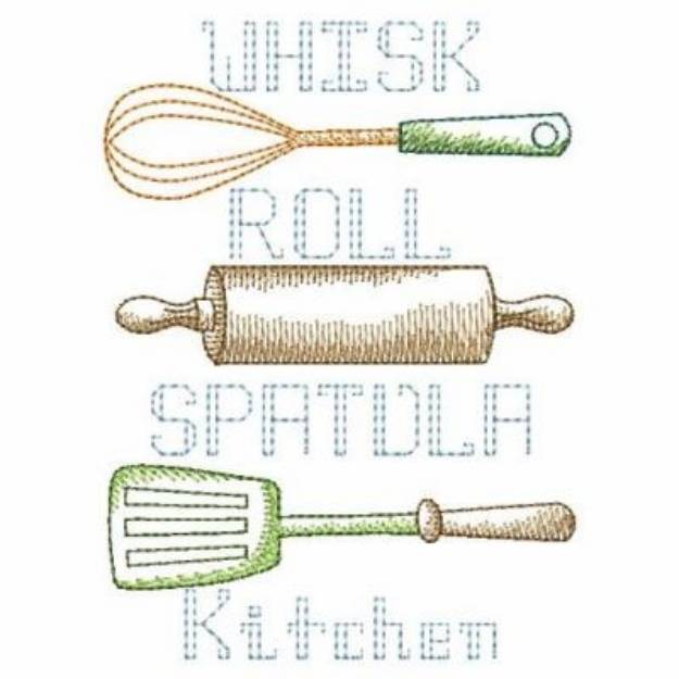 Picture of Kitchen Utensils Machine Embroidery Design