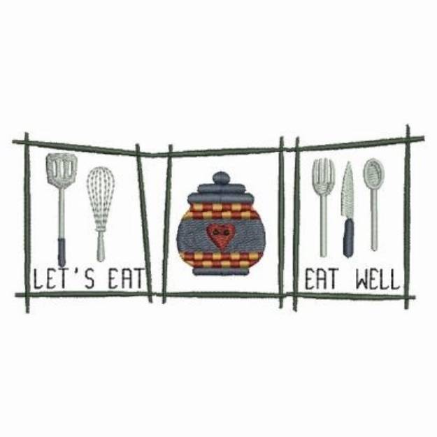 Picture of Kitchen Utensil Border Machine Embroidery Design