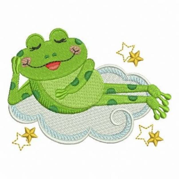 Picture of Good Night Frog Machine Embroidery Design