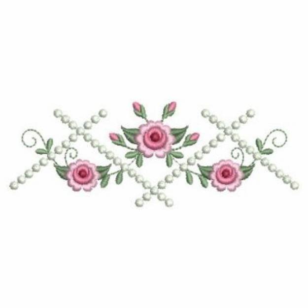 Picture of Rose Border Machine Embroidery Design