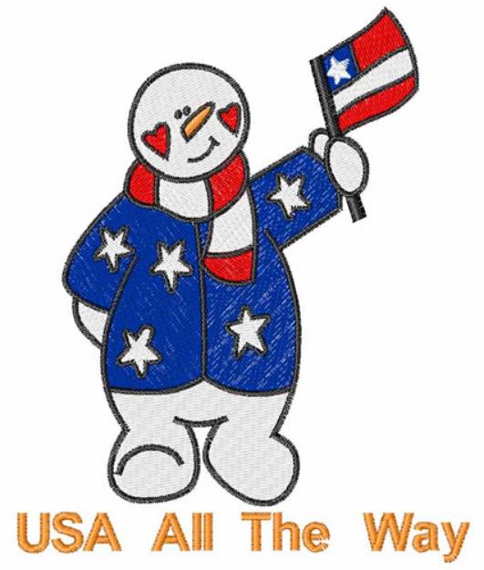 Picture of Patriotic Snowman